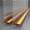 LIKOV LS2-FLEX 06 lišta okenní začišťovací 2D 6 mm s krycí lam. a tkan. 2,6m hnědá